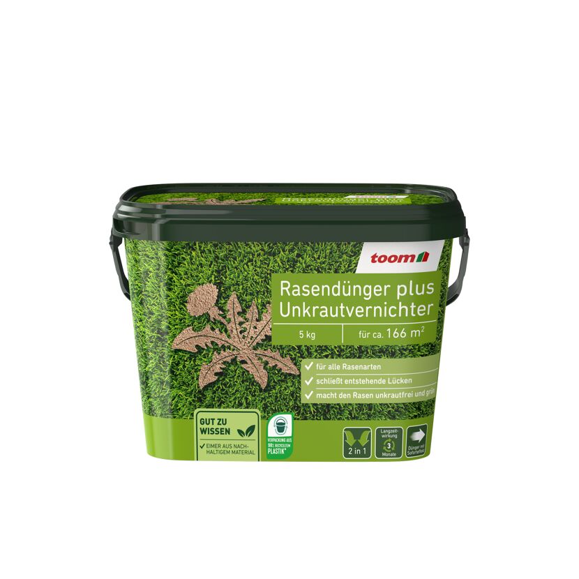 Rasendünger plus Unkrautvernichter 5 kg
