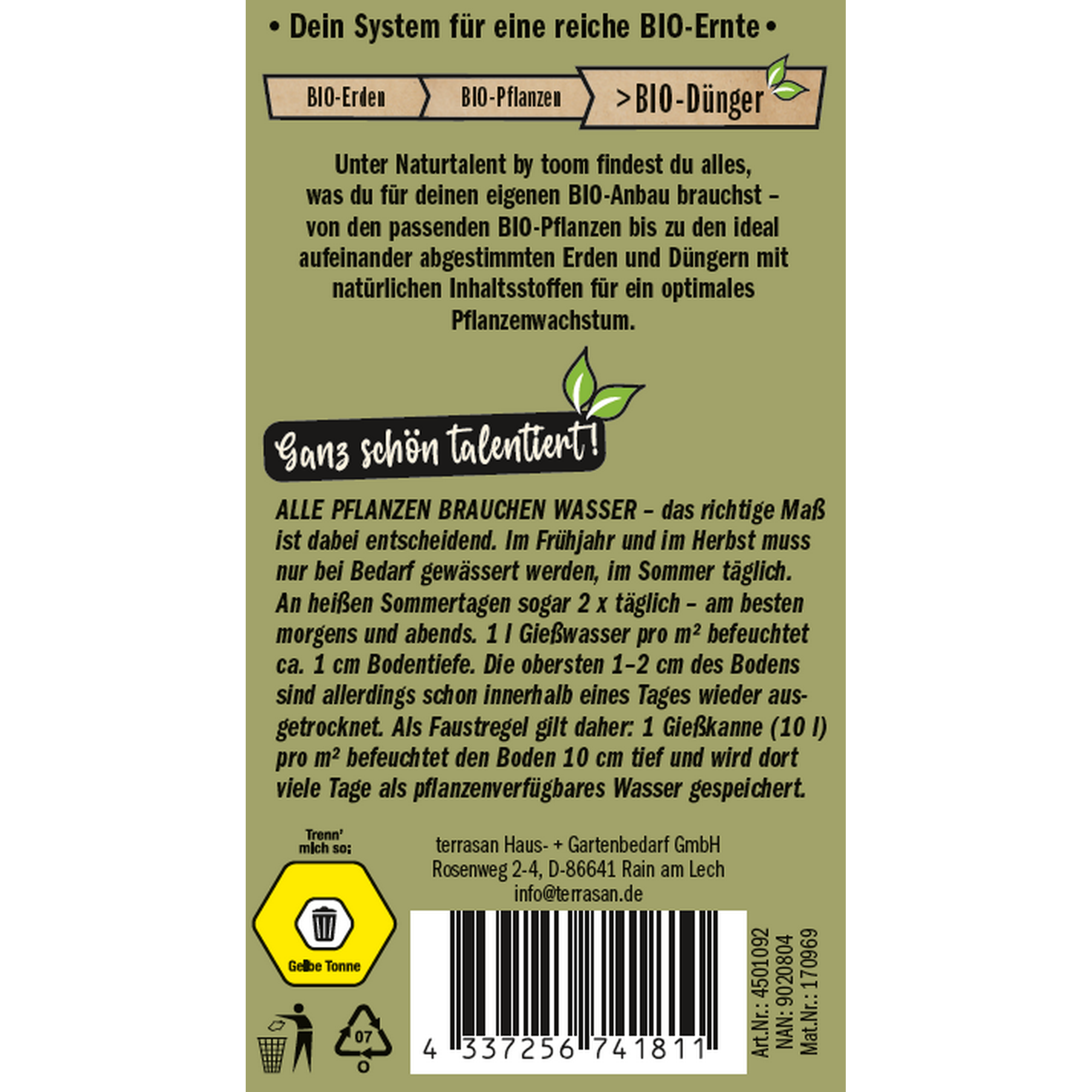 Naturtalent by toom® Bio-Universaldünger 1 kg