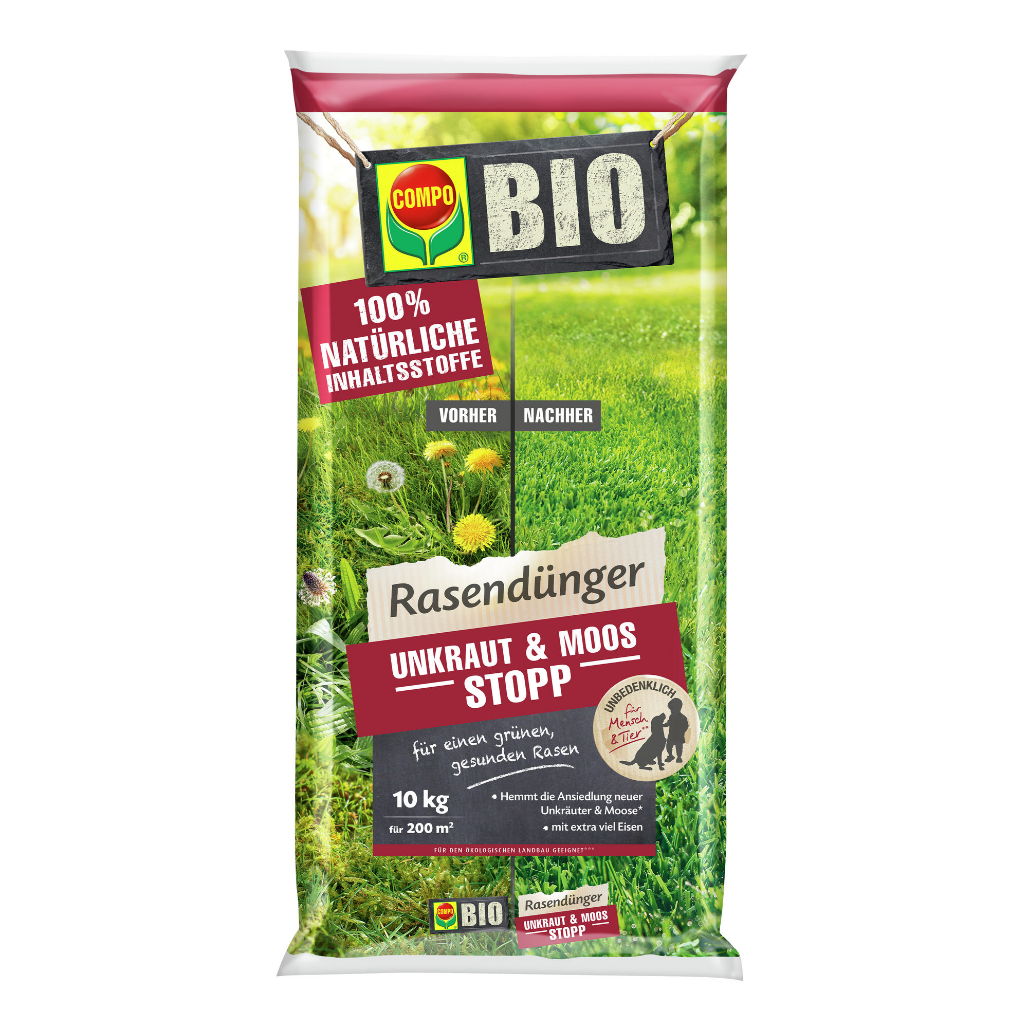 Bio-Rasendünger Unkraut & Moos Stopp 10 kg + product picture