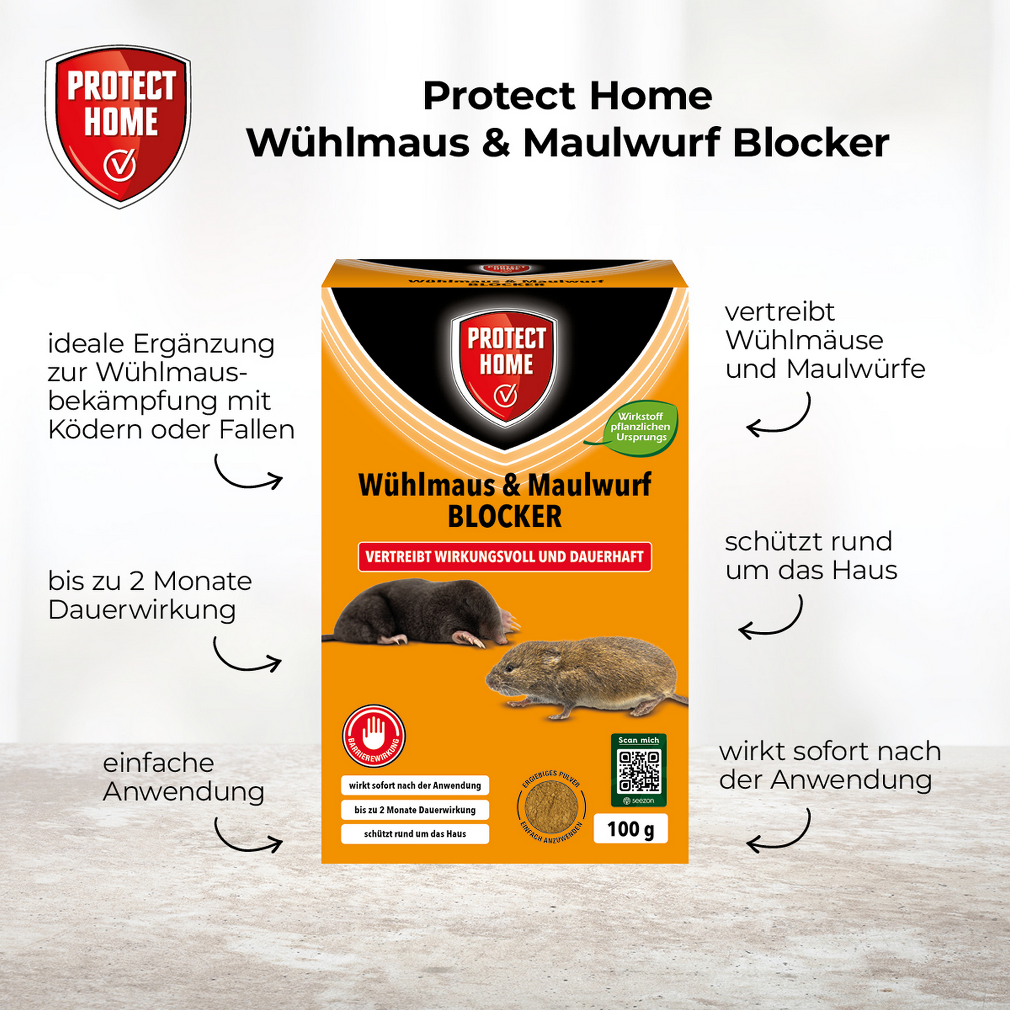 Wühlmaus und Maulwurf Blocker 100 g