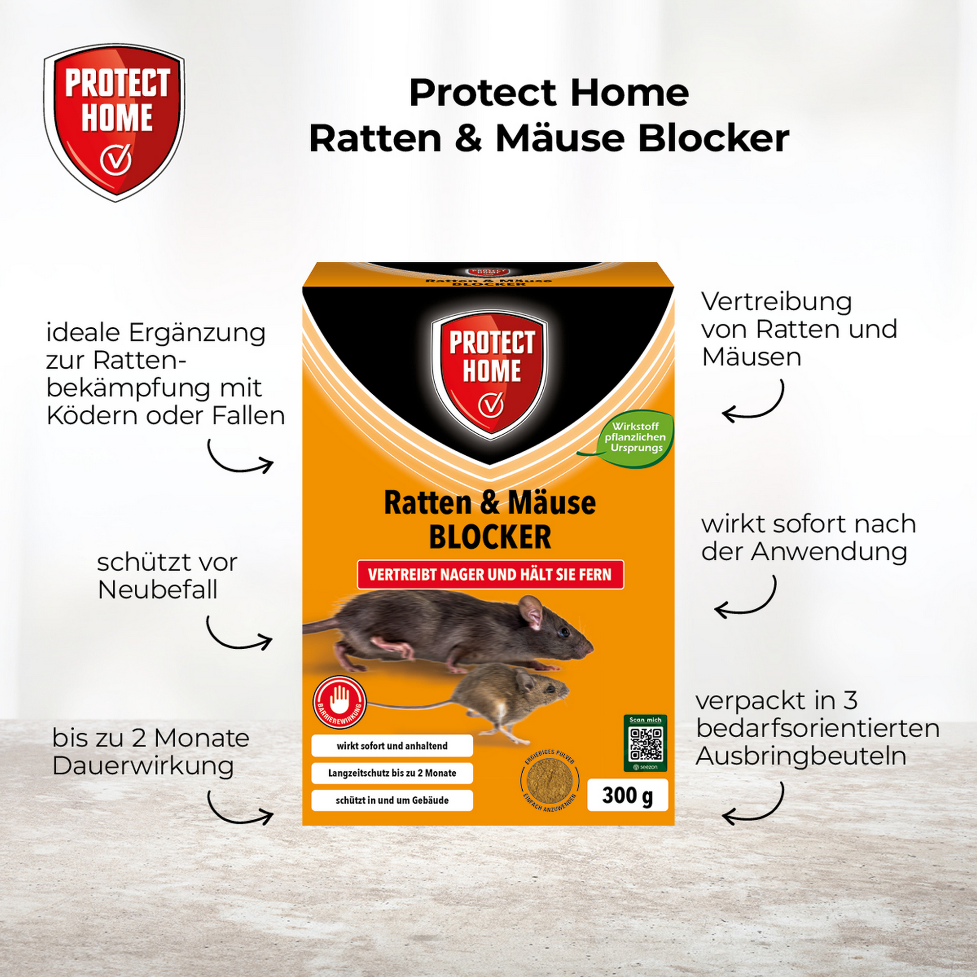 Ratten und Mäuse Blocker 300 g