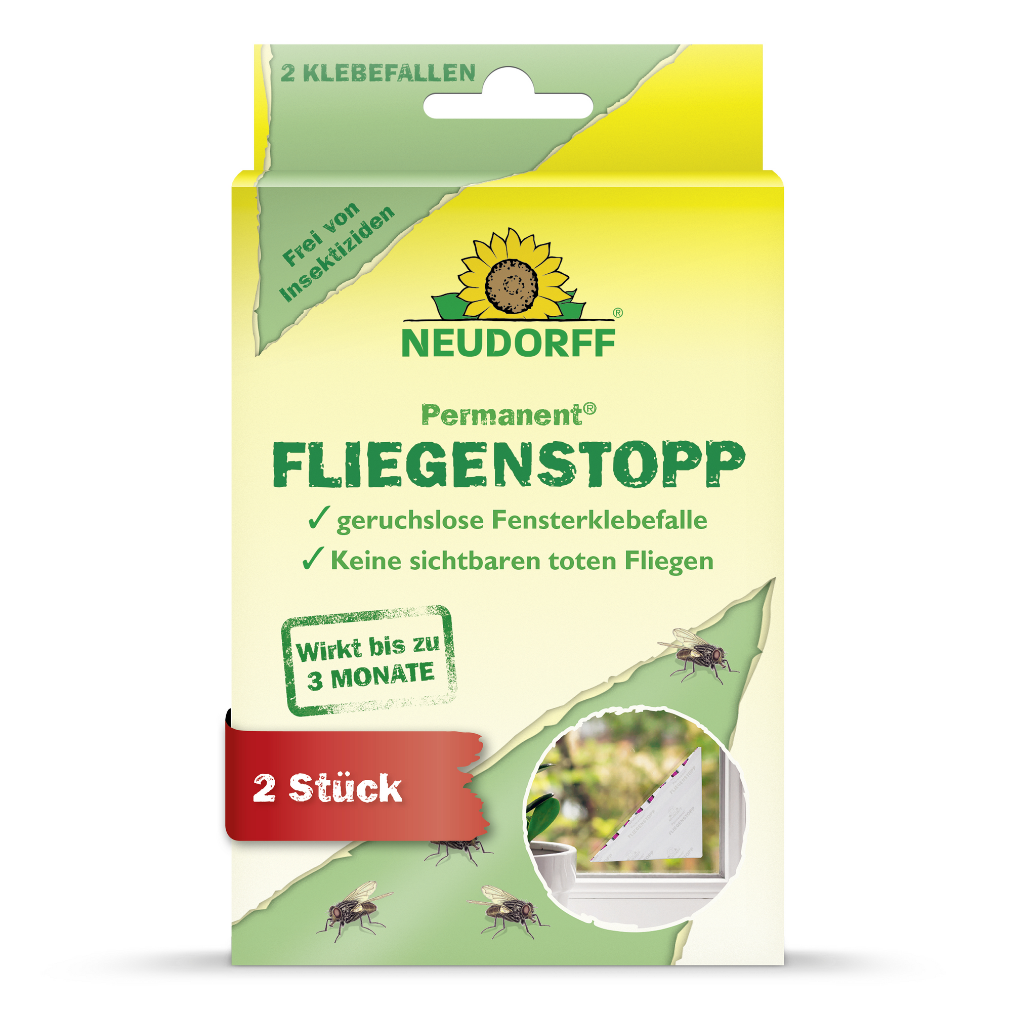 Permanent Fliegenstopp 2 Stück