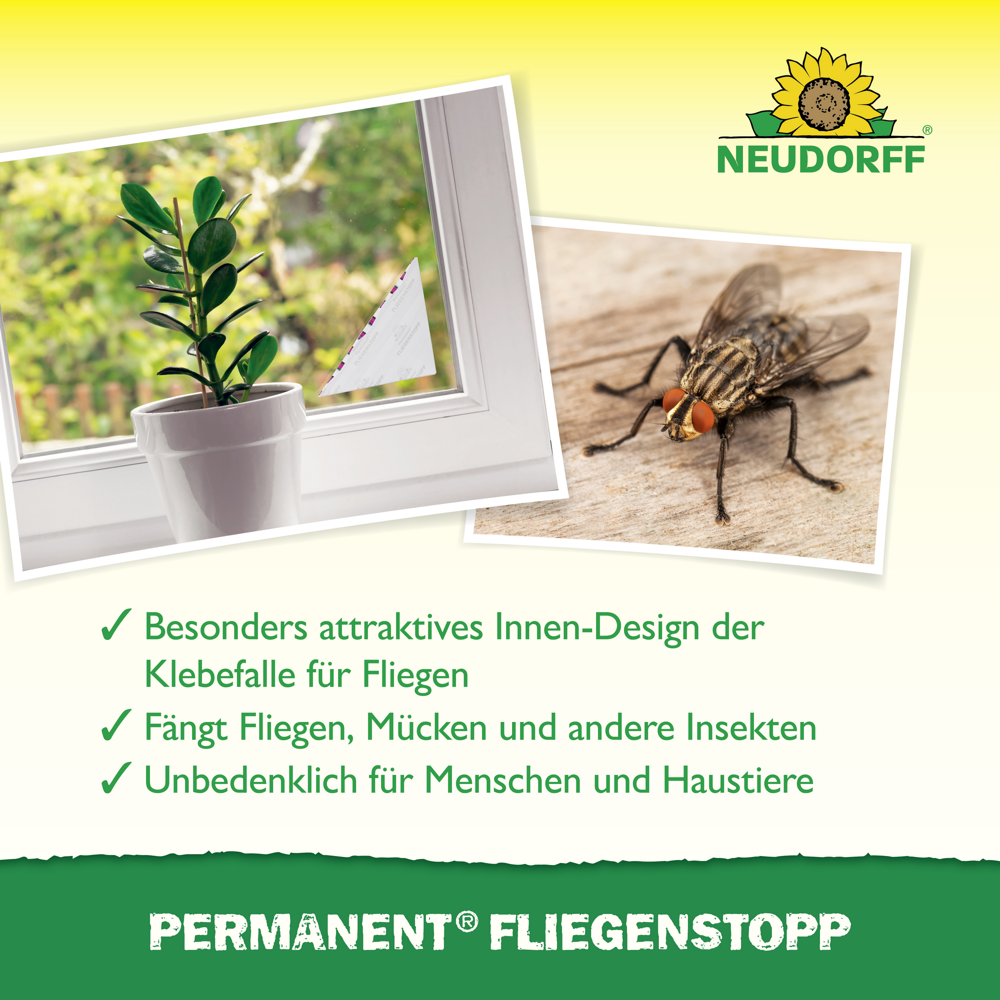 Permanent Fliegenstopp 2 Stück