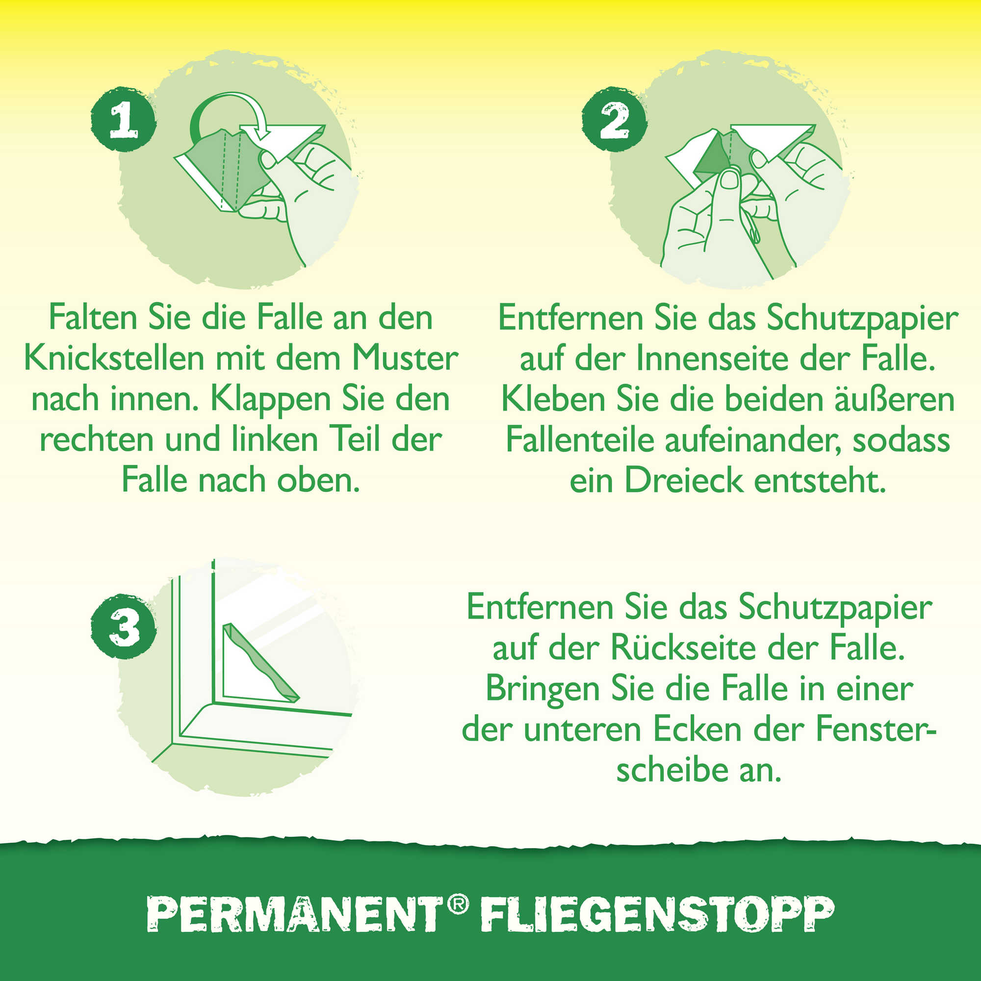 Permanent Fliegenstopp 2 Stück