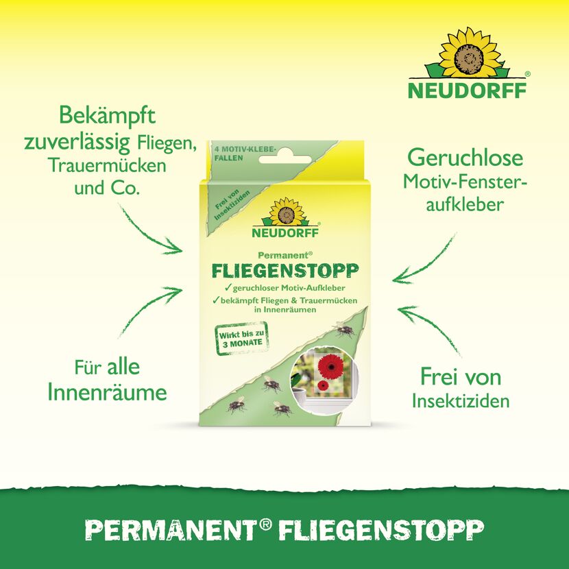 Permanent Fliegenstopp 4 Stück