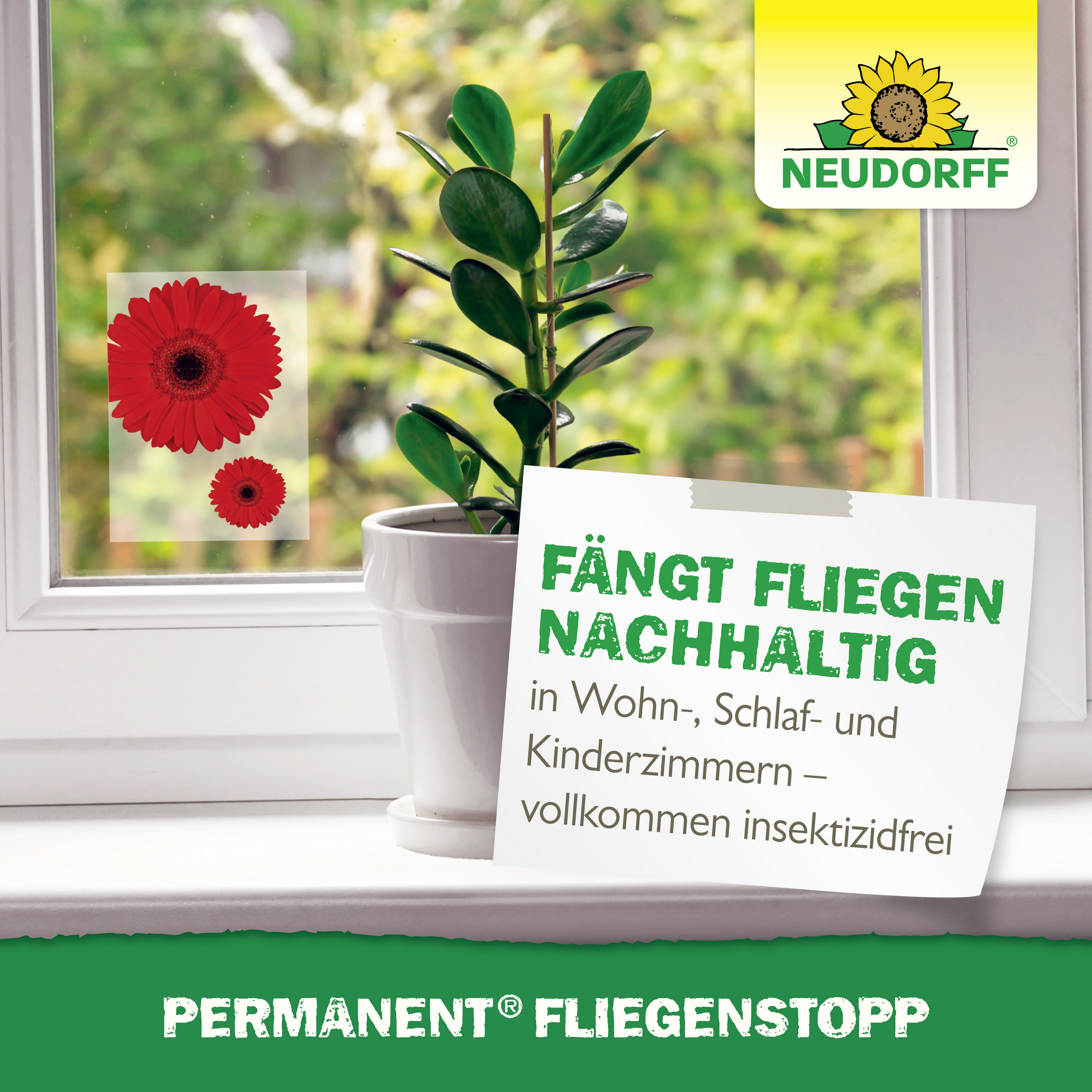Permanent Fliegenstopp 4 Stück