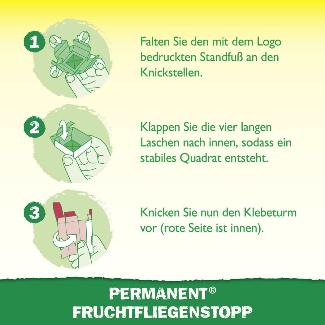 Permanent Fruchtfliegenstopp 2 Stück