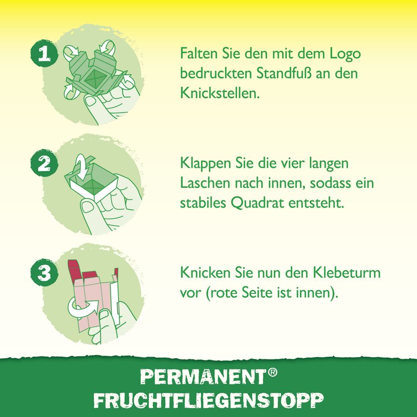 Permanent Fruchtfliegenstopp 2 Stück