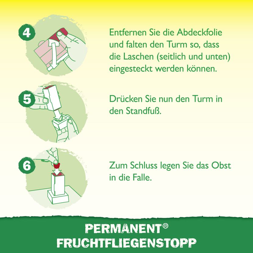 Permanent Fruchtfliegenstopp 2 Stück