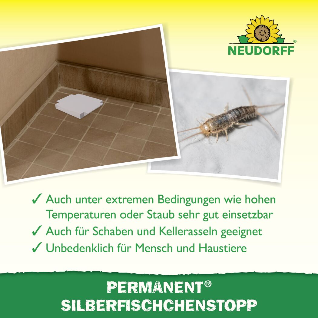 Permanent Silberfischchenstopp 3 Stück
