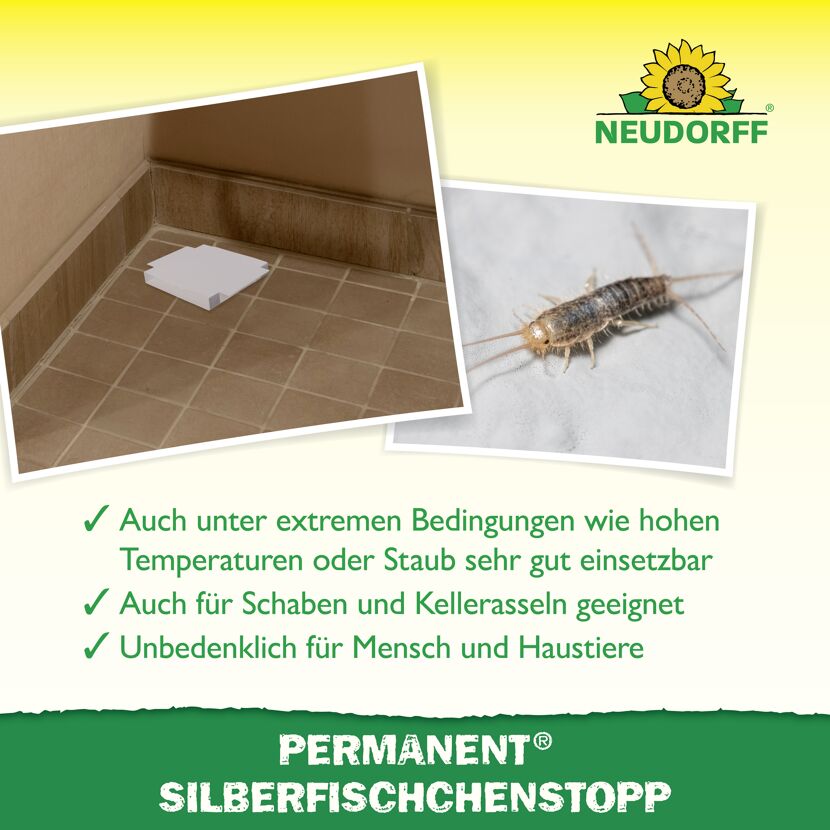 Permanent Silberfischchenstopp 3 Stück