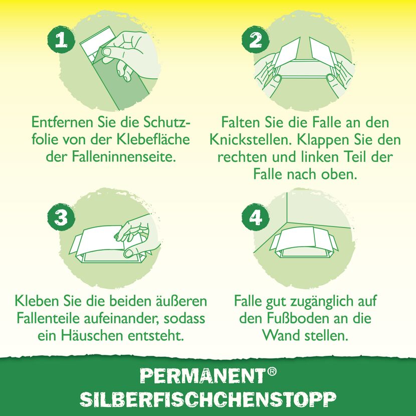 Permanent Silberfischchenstopp 3 Stück