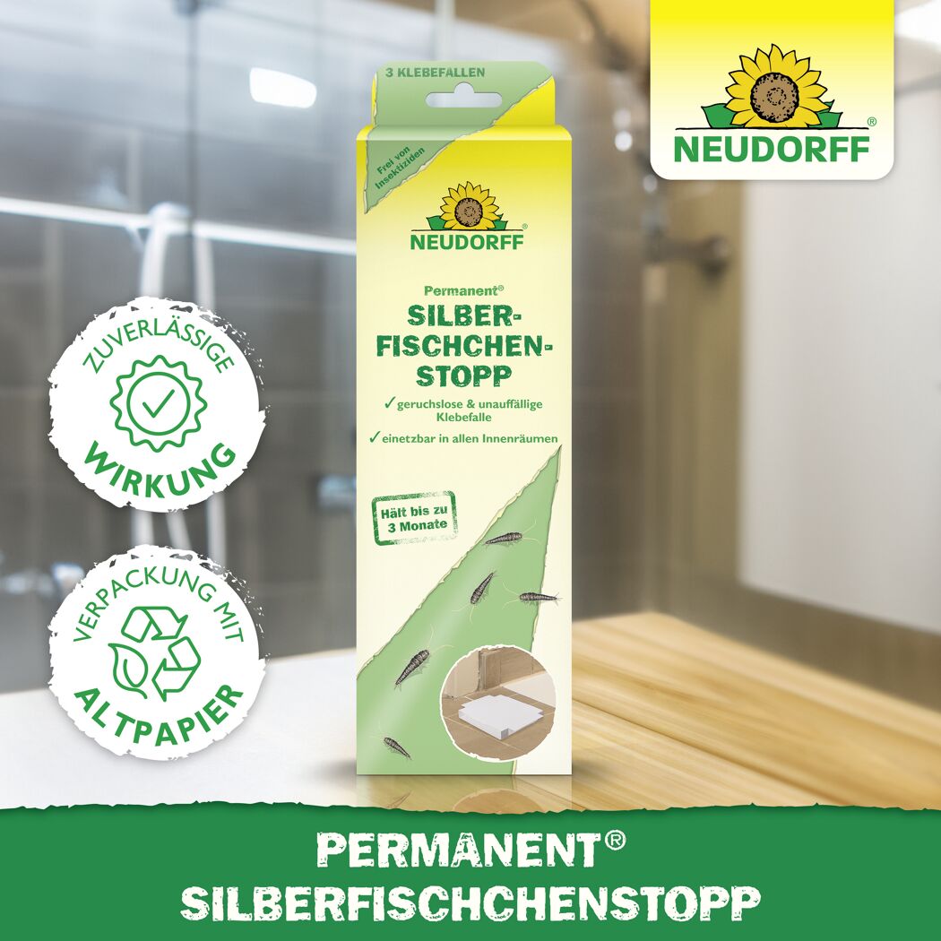 Permanent Silberfischchenstopp 3 Stück