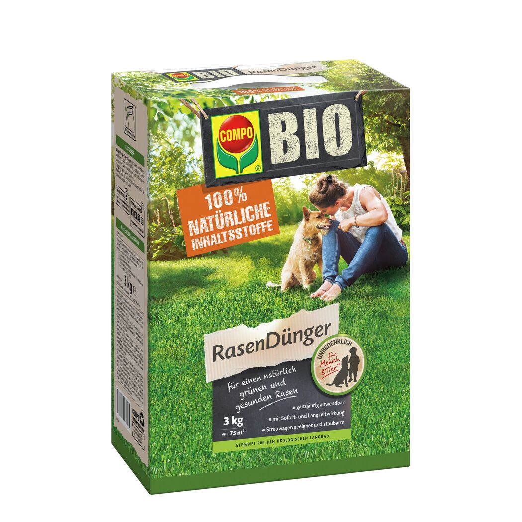 Bio-Rasendünger 3 kg für 75 m²