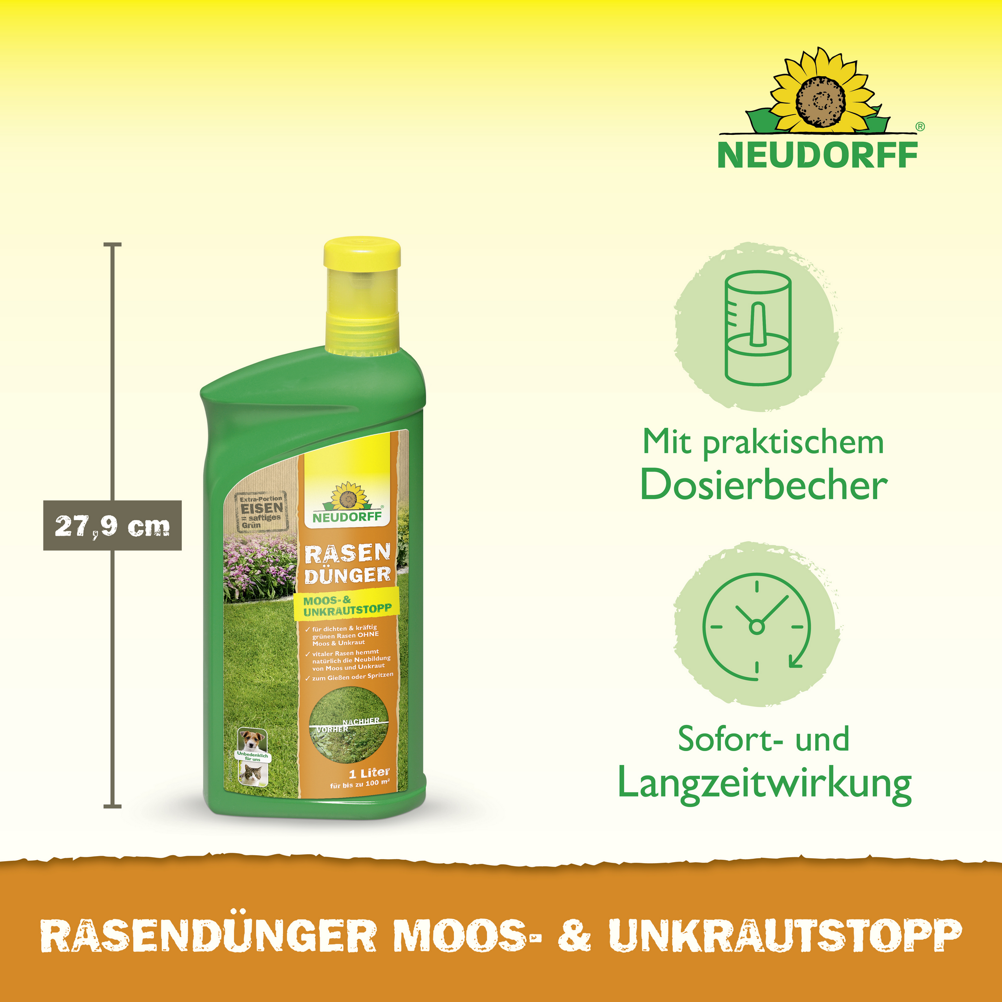 RasenDünger Moos- & UnkrautStopp 1 l