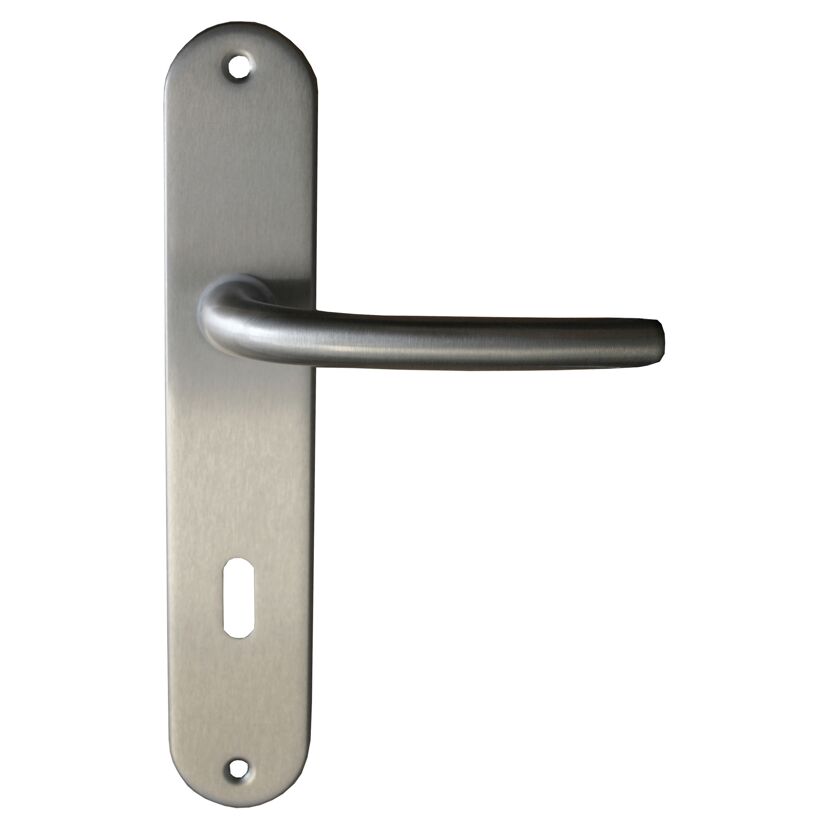 Türklinke aus gebürstetem Metall