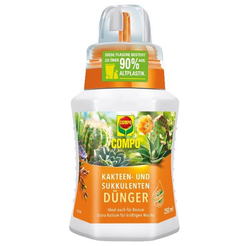 COMPO Kakteen- und Sukkulenten Dünger, 250 ml Flasche