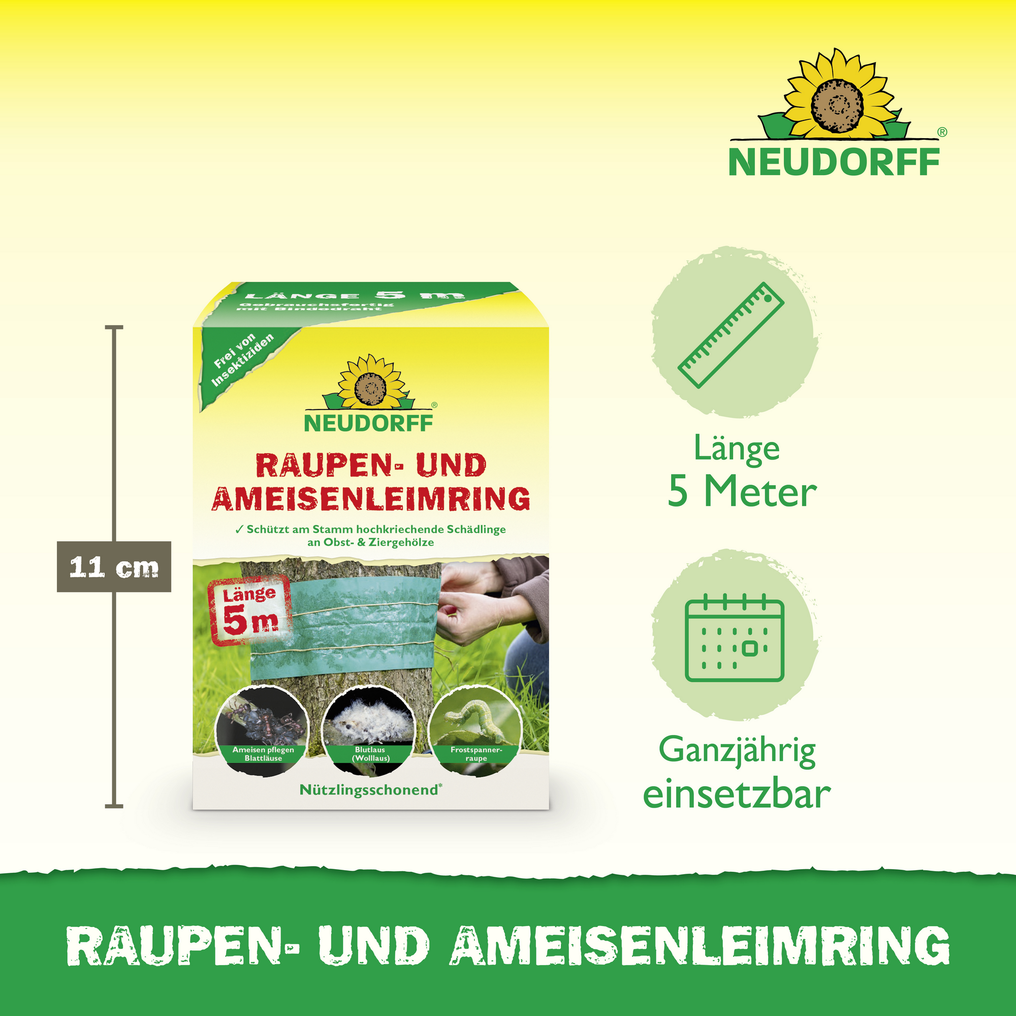 Leimring 5 m gegen Raupen und Ameisen