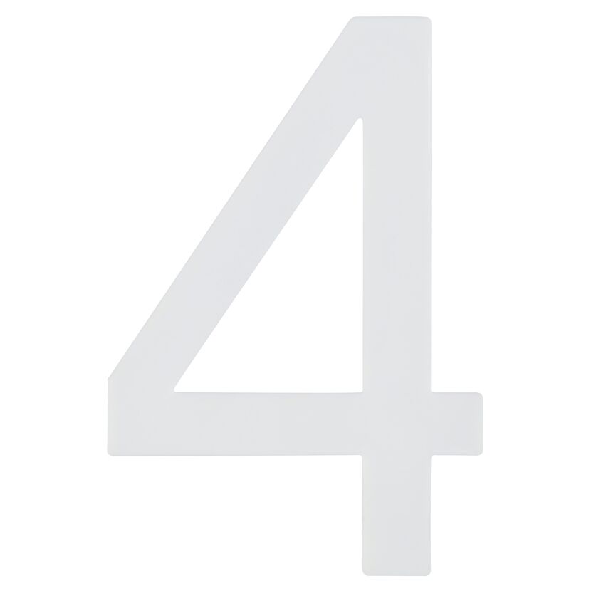 Selbstleuchtende Hausnummer 4