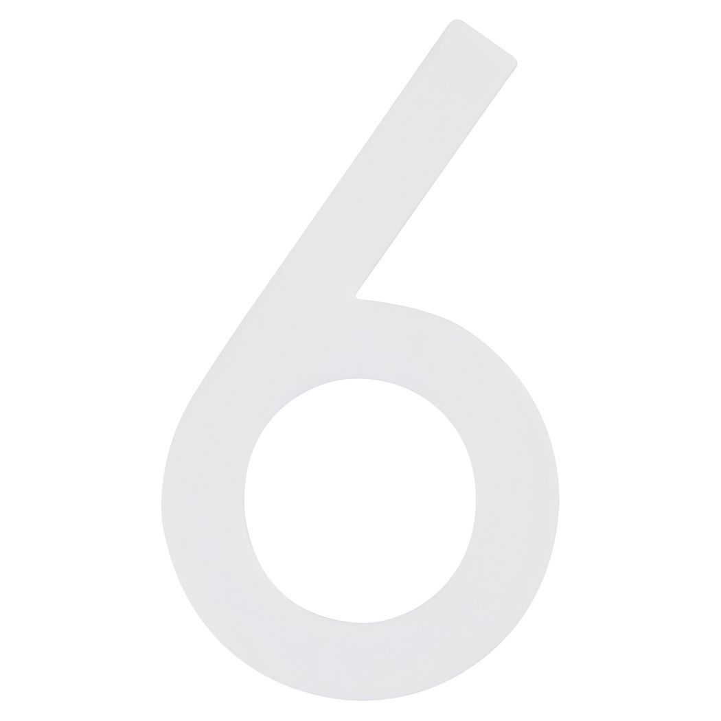 Selbstleuchtende Hausnummer 6