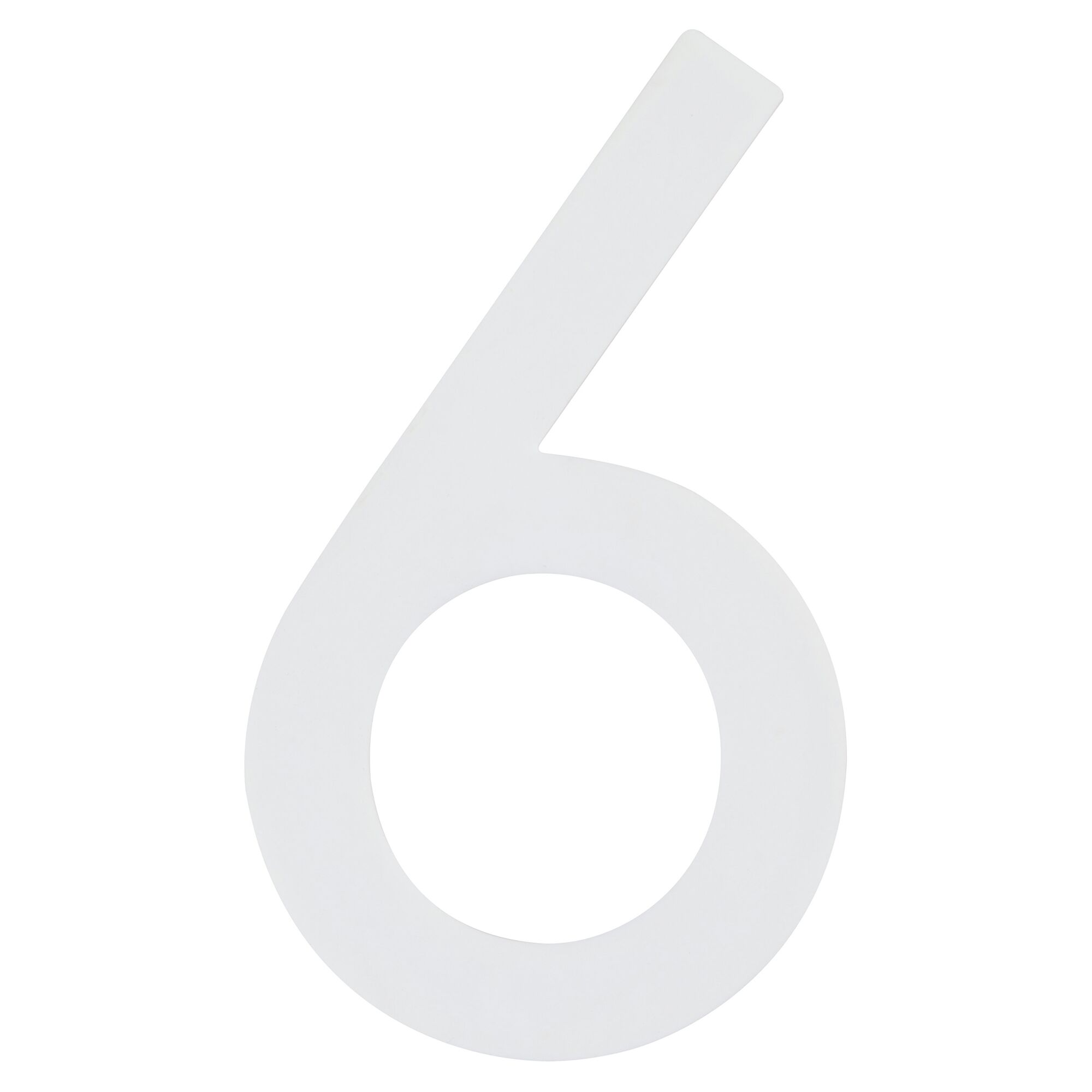 Selbstleuchtende Hausnummer 6