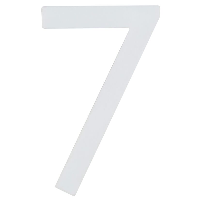 Selbstleuchtende Hausnummer 7, weiß