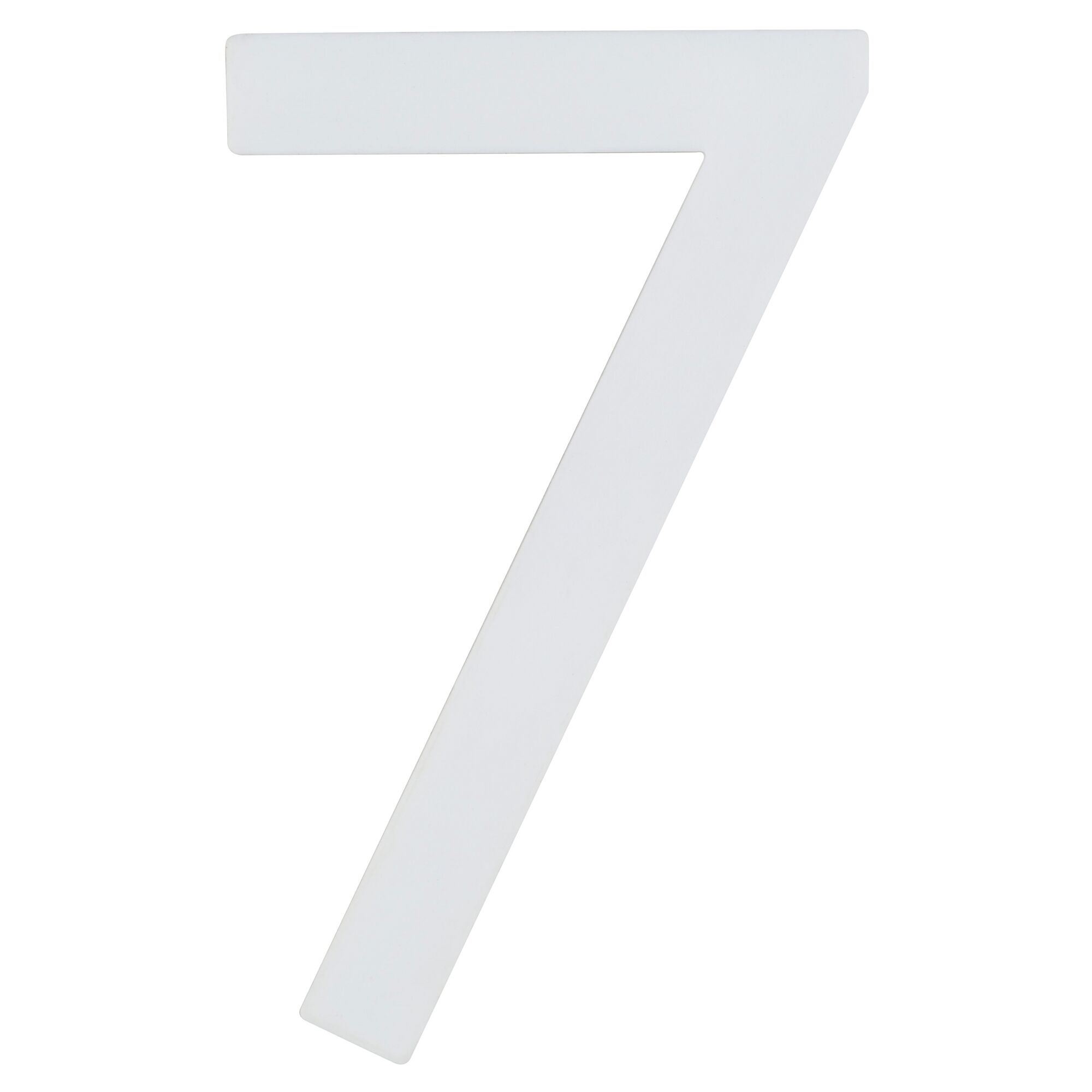 Selbstleuchtende Hausnummer 7, weiß