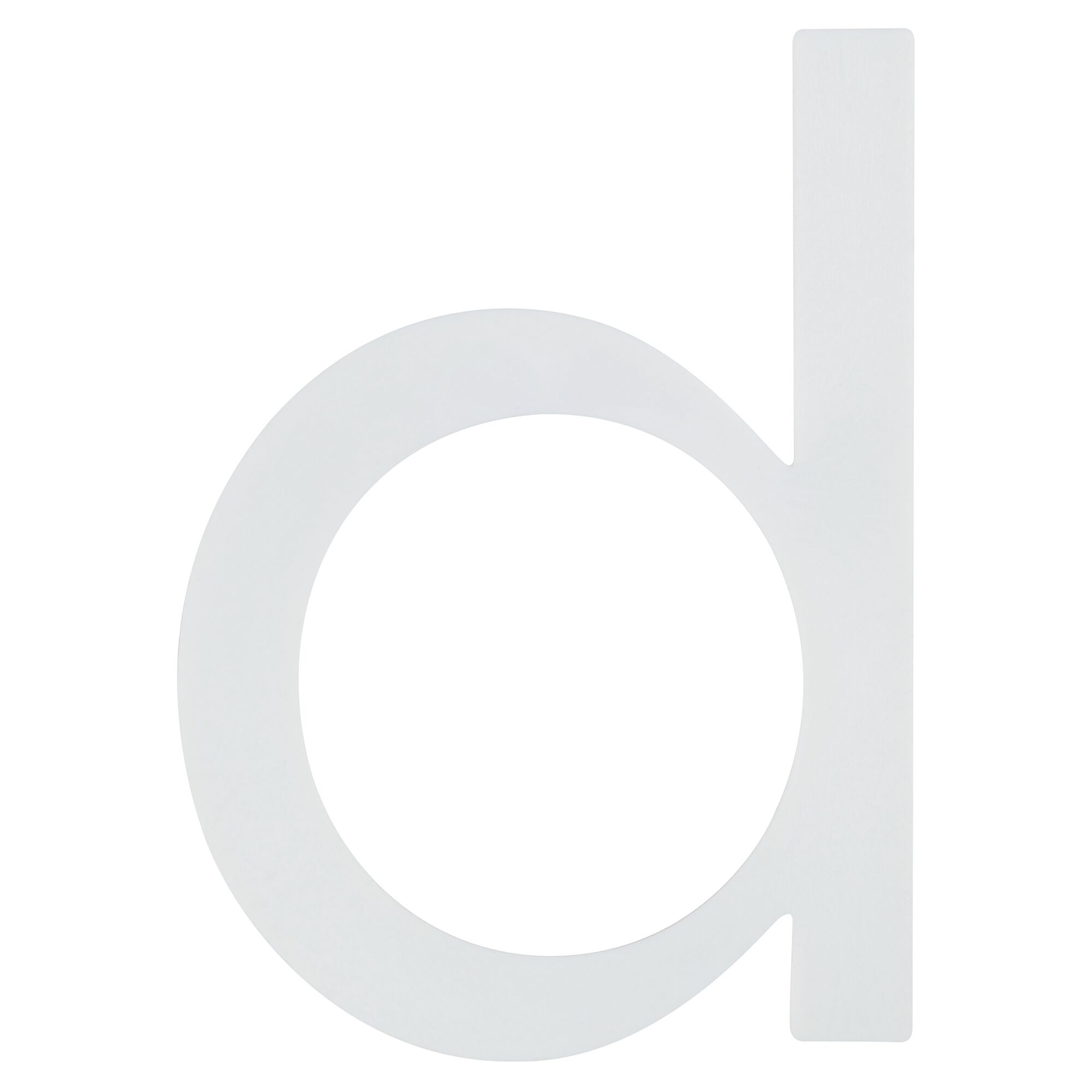 Selbstleuchtende Hausnummer d, weiß