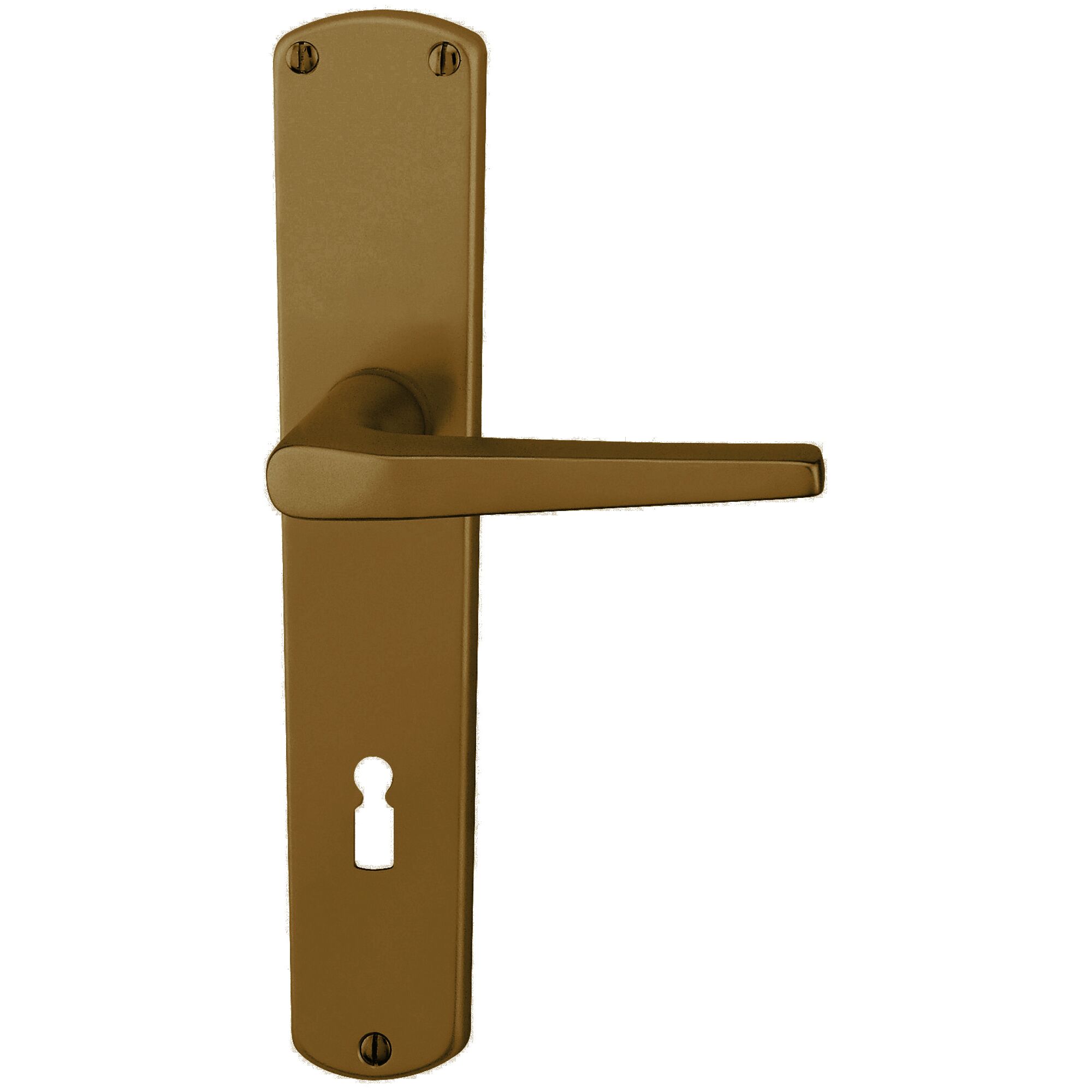 Türklinke in Bronzeoptik mit Schlüsselloch