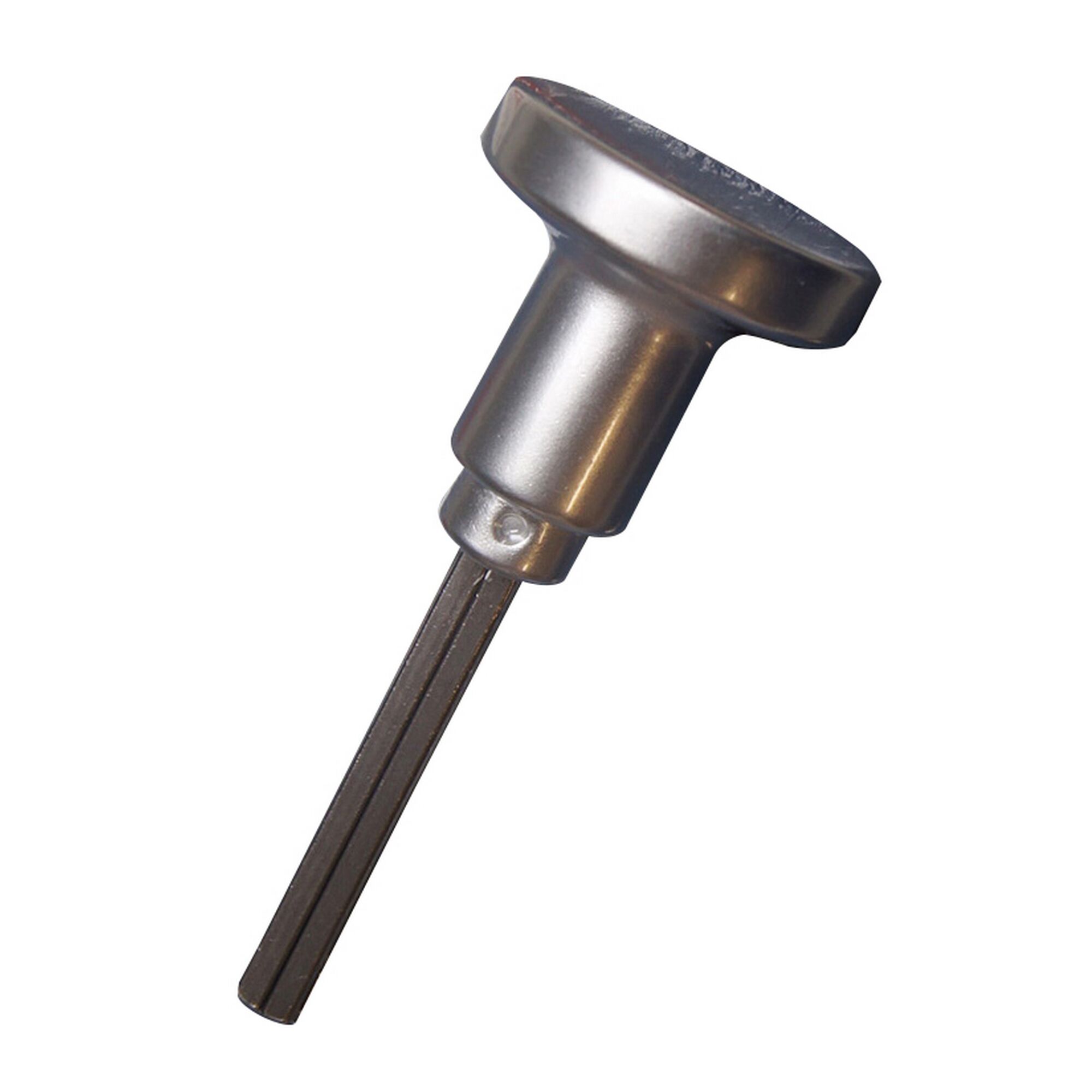 Silberner Knopfstiftteil aus Aluminium