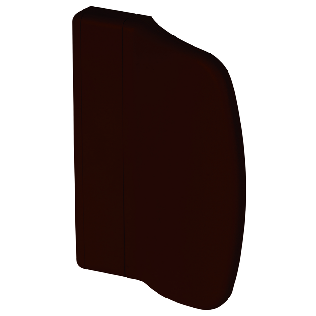 Bild von Balkontürgriff Kunststoff braun, 71 x 55 mm