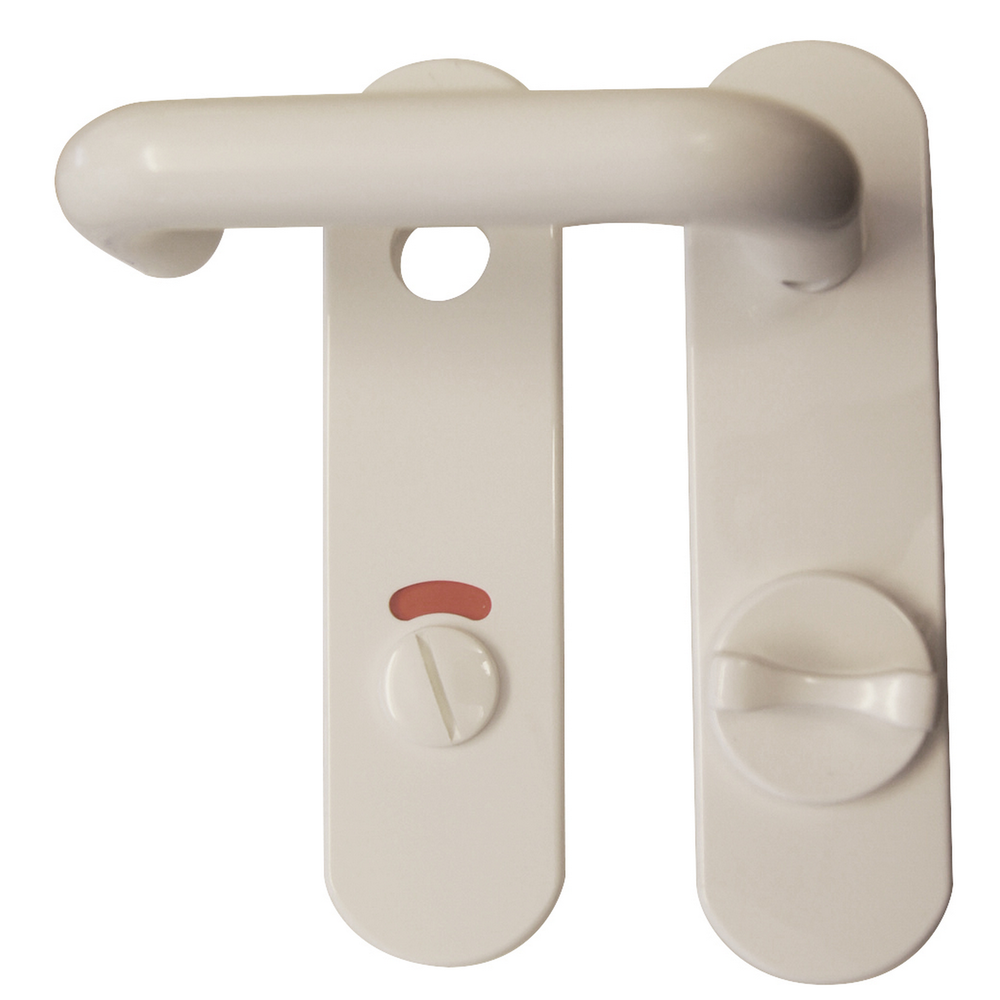 Kurzschildgarnitur 'Nylon' WC-Riegel, weiß , für Bad/WC + product picture