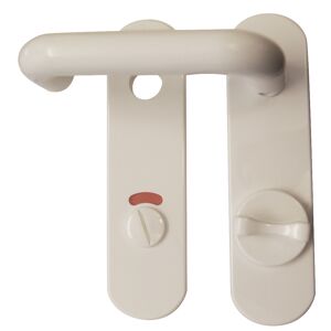 Kurzschildgarnitur 'Nylon' WC-Riegel, weiß , für Bad/WC
