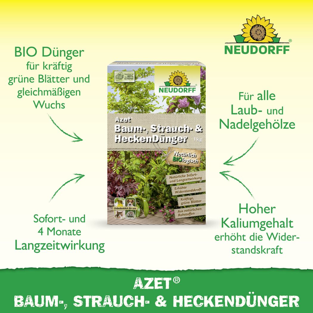 Baum-, Strauch- und Heckendünger 'Azet' 1 kg