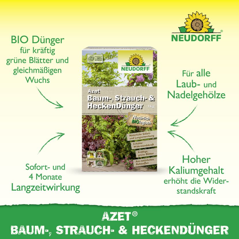 Baum-, Strauch- und Heckendünger 'Azet' 1 kg