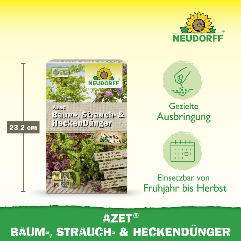 Baum-, Strauch- und Heckendünger 'Azet' 1 kg