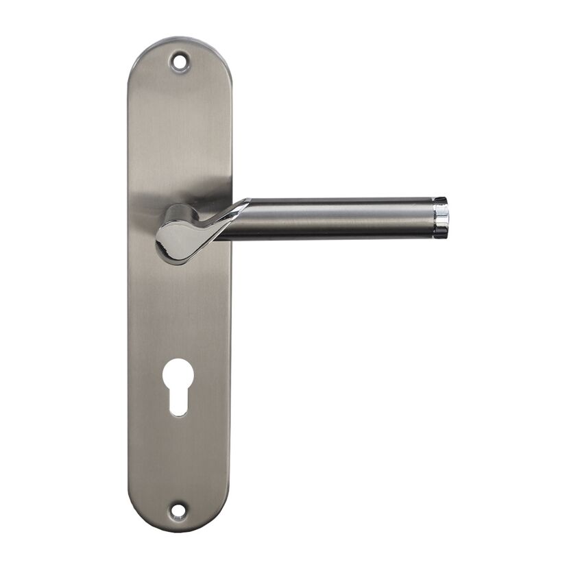 Türklinke aus Metall mit Schlüsselloch