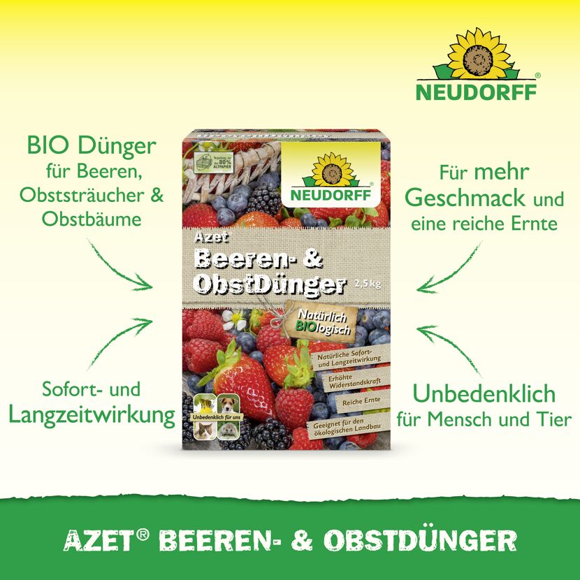 Beeren- und Obstdünger 'Azet' 2,5 kg