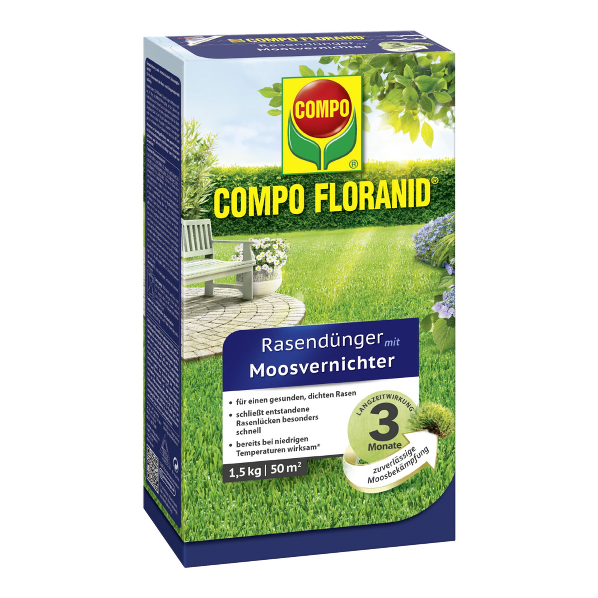 COMPO FLORANID Rasendünger mit Moosvernichter