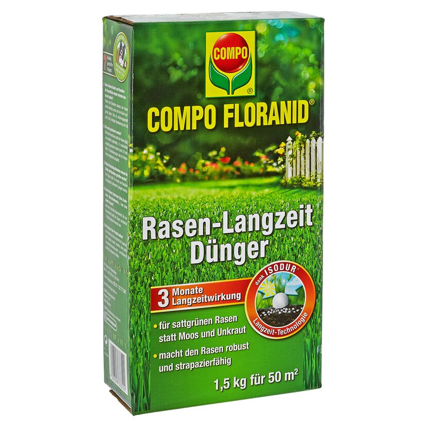 COMPO FLORANID Rasendünger, 1,5 kg für 50 m²