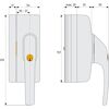 Fenstergriff mit Schloss DIN R/L