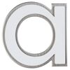 Nachtleuchtender Buchstabe A aus Edelstahl