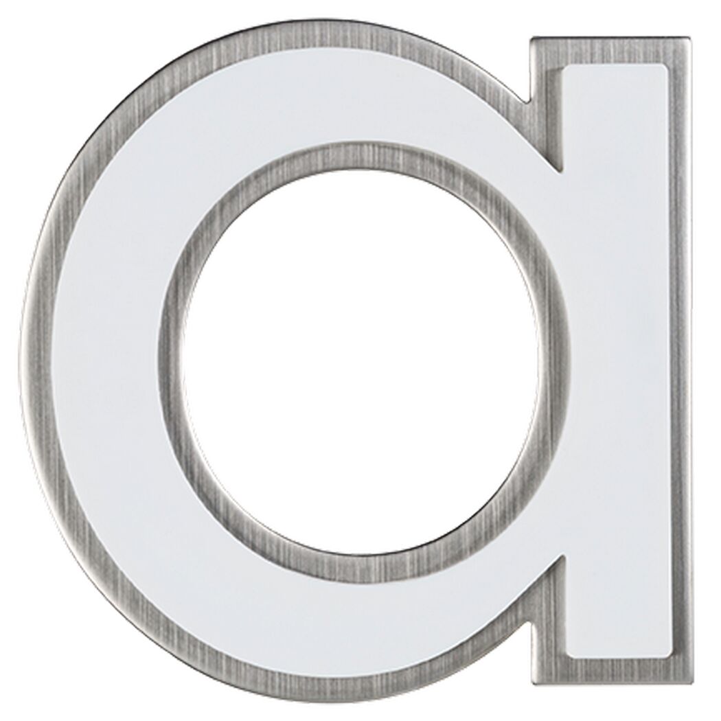 Nachtleuchtender Buchstabe A aus Edelstahl