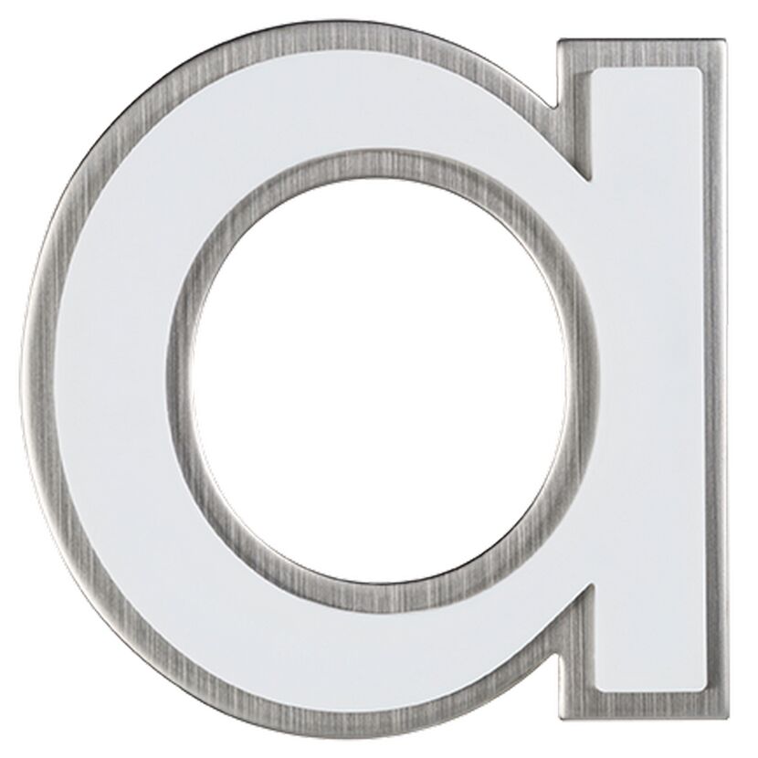 Nachtleuchtender Buchstabe A aus Edelstahl