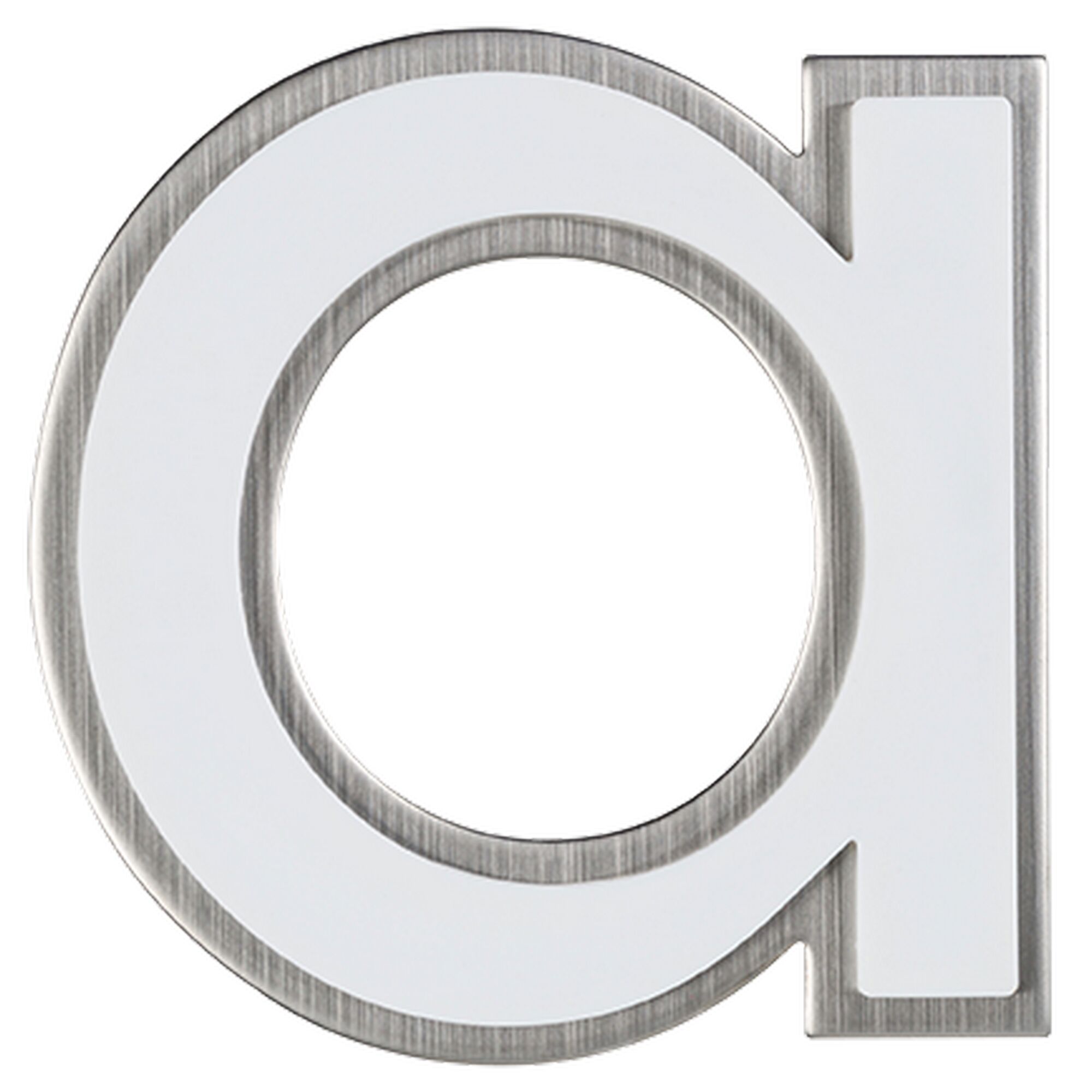 Nachtleuchtender Buchstabe A aus Edelstahl