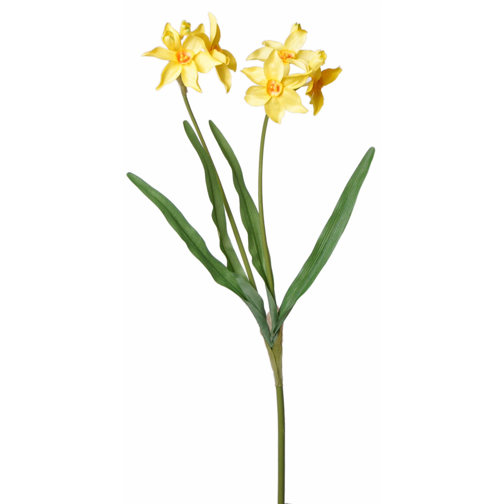 Kunstblume Narzisse 6 Blüten gelb 62 cm + product picture