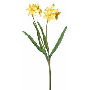 Kunstblume Narzisse 6 Blüten gelb 62 cm