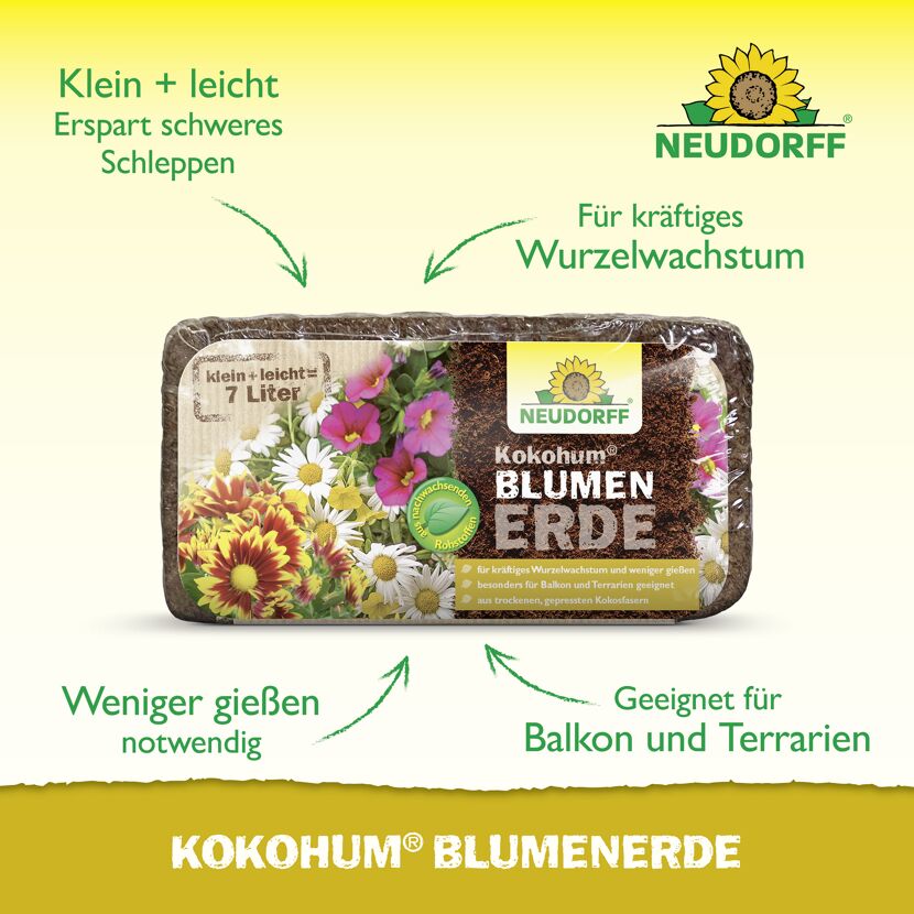 Blumenerde 'Kokohum' 7 l torffrei