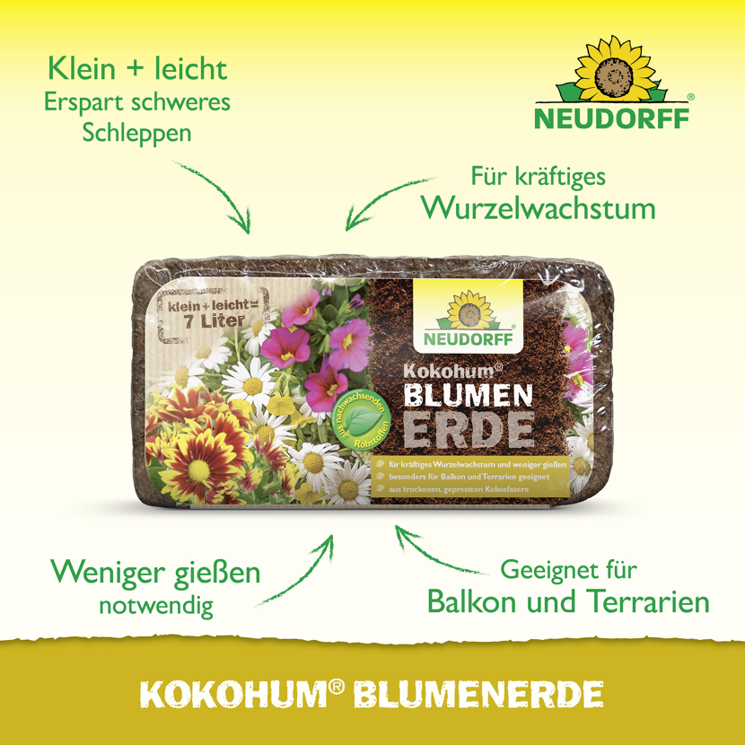 Blumenerde 'Kokohum' 7 l torffrei