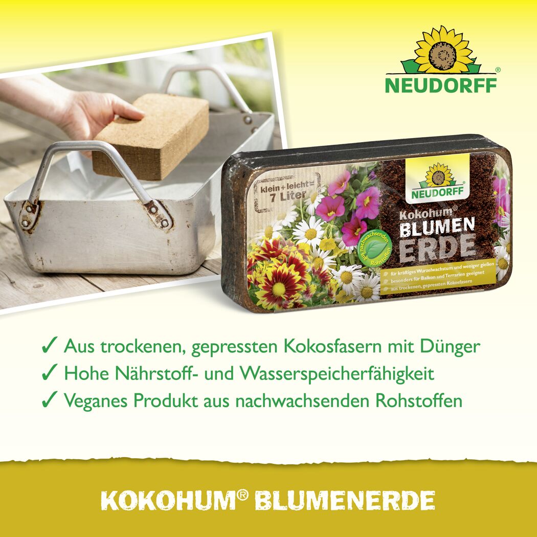 Blumenerde 'Kokohum' 7 l torffrei